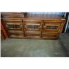 Image 2 : 9 DRAWER WALNUT DRESSER W/ 2 DRAWER NIGHT STAND