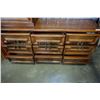 Image 3 : 9 DRAWER WALNUT DRESSER W/ 2 DRAWER NIGHT STAND