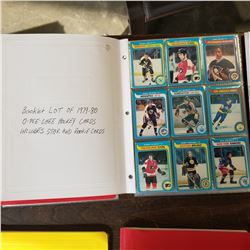 BINDER OF OPEECHEE HOCKEY CARDS 1979-80