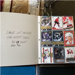 BINDER OF NHL INSERT CARDS