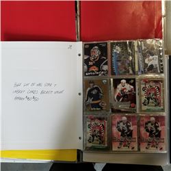 BINDER OF NHL INSERT CARDS