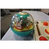 Image 2 : VINTAGE FISHER PRICE ROLY POLY CHIME BALL FROM 1966 AND ACTIVITY CENTER