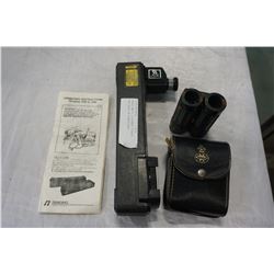 RANGE MATIC DISTANCE FINDER AND PAIR OF BINOCULARS