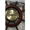 Image 3 : LOT OF SHIP WHEELS, BAROMETER, AND SCHATZ MINI MARINER CLOCK