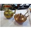 Image 1 : COPPER AND BRASS TEAPOTS