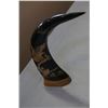 Image 2 : HAND CARVED BUFFALO HORNS
