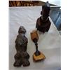 Image 4 : LOT OF CARVED AFRICAN WOOD ART