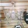 Image 1 : CRYSTAL DECANTER W/ 4 GLASSES