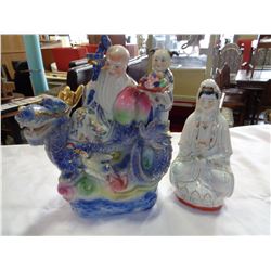 2 EASTERN PORCELAIN FIGURES