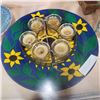 Image 2 : LARGE PLATE, TEALIGHT CENTER PIECE, AND OIL DIFFUSER