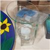 Image 3 : LARGE PLATE, TEALIGHT CENTER PIECE, AND OIL DIFFUSER