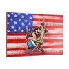 Image 3 : Looney Tunes, "Patriotic Series: Taz" Numbered Limited Edition on Canvas with COA. This piece comes 