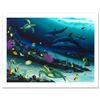 Image 2 : "Radiant Reef" Limited Edition Giclee Diptych on Canvas (35" x 26") by Wyland, Numbered and Hand Sig