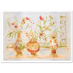 "Chinese Vase" Limited Edition Lithograph (42" x 29.5") by Edna Hibel (1917-2014), Numbered and Hand