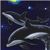 Image 2 : Wyland, "Companions In the Starry Sea" Original Oil Painting on Canvas, Hand Signed with Certificate