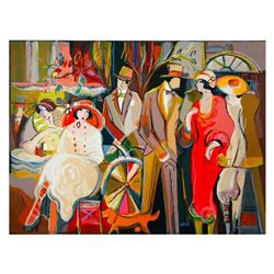 Isaac Maimon, "Charming Encounters" Limited Edition Serigraph, Numbered and Hand Signed with Letter 