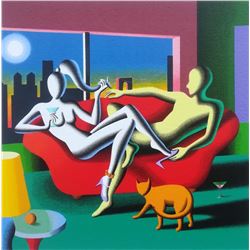 Mark Kostabi "Date Night" Original Serigraph