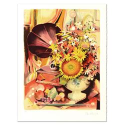 Robert Vernet Bonfort, "Bouquet" Limited Edition Lithograph, Numbered and Hand Signed.