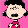 Image 2 : Peanuts, "Lucy: Pink" Hand Numbered Canvas (40"x44") Limited Edition Fine Art Print with Certificate