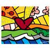 Image 1 : Romero Britto "Forever" Hand Signed Limited Edition Giclee on Canvas; COA