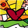 Image 2 : Romero Britto "Forever" Hand Signed Limited Edition Giclee on Canvas; COA