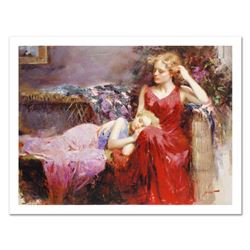 Pino (1939-2010) "A Mother's Love" Limited Edition Giclee. Numbered and Hand Signed; Certificate of 