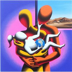 Mark Kostabi "The Only Hope" Original Serigraph