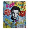 Image 1 : Nastya Rovenskaya- Original Oil on Canvas "Time For Elvis "