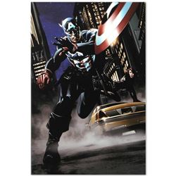 Marvel Comics "Captain America #34" Numbered Limited Edition Giclee on Canvas by Steve Epting with C