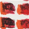 Image 2 : Ringo, "Eleven Bulls (Picasso)" One-of-a-Kind Hand-Pulled Silkscreen and Mixed Media Painting on Can