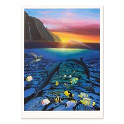 Wyland, "Kiss For the Sea" Limited Edition Lithograph, Numbered and Hand Signed with Certificate of 