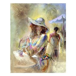 Lena Sotskova,  Miss Sunchine  Hand Signed, Artist Embellished Limited Edition Giclee on Canvas with