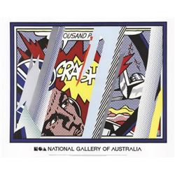 Roy Lichtenstein  Reflections on Crash  Offset Lithograph