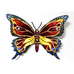 Patricia Govezensky- Original Painting on Cutout Steel "Butterfly CLVII"