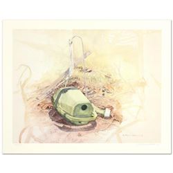 William Nelson, "Green Watering Can" Limited Edition Lithograph, Numbered and Hand Signed by the Art