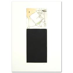 Babak Emanuel "Rendition Diary III" Hand Signed One-of-a-Kind Monoprint, Numbered 1/1