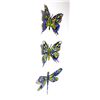 Image 2 : Patricia Govezensky- Original Painting on Cutout Steel (Set of 3) "Set of 3 Butterflies"