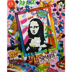 Nastya Rovenskaya- Mixed Media "Mona Lisa"