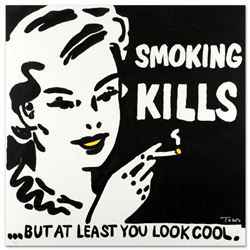  Smoking Kills  Limited Edition Lithograph by Todd Goldman, Numbered and Hand Signed with Certificat