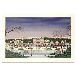 Nobuo Watanabe, "Christmas In Cambria" Limited Edition Serigraph, Numbered and Hand Signed with Lett