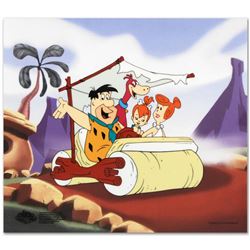 "The Flintstones Family Car" Limited Edition Sericel from the Popular Animated Series The Flintstone