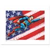 Image 1 : "Superman Patriotic" Numbered Limited Edition Giclee from DC Comics with Certificate of Authenticity