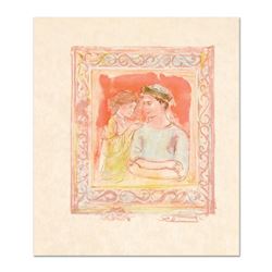 Edna Hibel (1917-2014),  Romance  Limited Edition Lithograph on Rice Paper, Numbered and Hand Signed