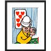 Image 1 : Alexander Calder "Derrier le Mirroir, no. 212: Joueurs De Cartes II" Custom Framed Lithograph