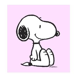 Peanuts, "Snoopy: Pink" Hand Numbered Canvas (40"x44") Limited Edition Fine Art Print with Certifica