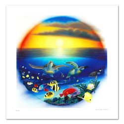  Sea Turtle Reef  Limited Edition Giclee on Canvas by Renowned Artist Wyland, Numbered and Hand Sign