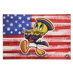 Looney Tunes,  Patriotic Series: Tweety  Numbered Limited Edition on Canvas with COA. This piece com