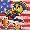 Image 2 : Looney Tunes, "Patriotic Series: Tweety" Numbered Limited Edition on Canvas with COA. This piece com