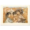 Image 1 : "Zalina with Aries and Ande" Limited Edition Lithograph by Edna Hibel (1917-2014), Numbered and Hand