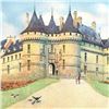 Image 2 : Rolf Rafflewski, "Chateau de Chaumont" Limited Edition Lithograph, Numbered and Hand Signed.